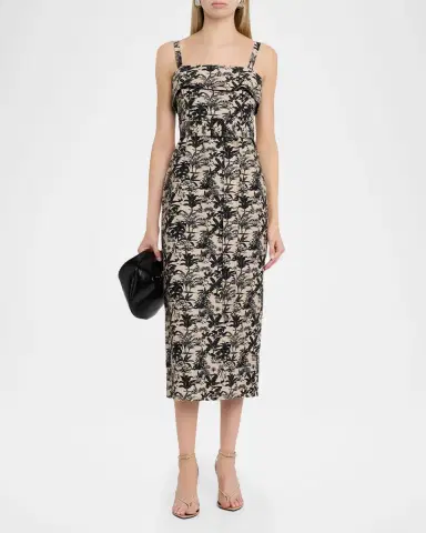 Toccin Theodora Belted Midi Dress | Thumbnail 2 Toccin Theodora Belted Midi Dress | Thumbnail 2