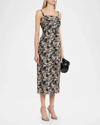 Toccin Theodora Belted Midi Dress | Thumbnail 4 Toccin Theodora Belted Midi Dress | Thumbnail 4