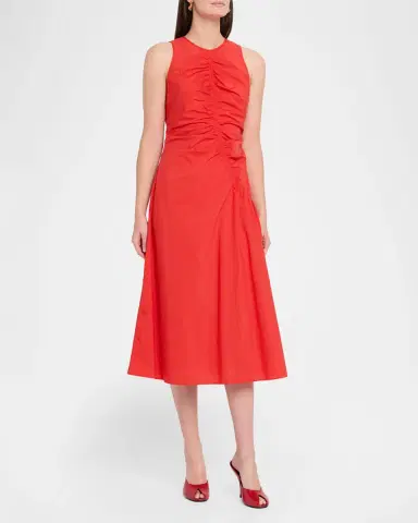 Theory Asymmetric Ruched Tank Dress | Thumbnail 4 Theory Asymmetric Ruched Tank Dress | Thumbnail 4