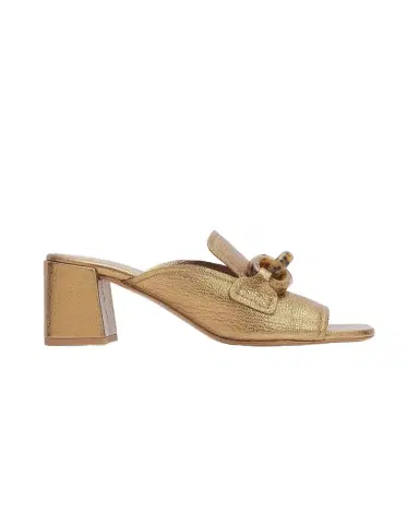 PEDRO GARCIA 55mm Umita Metallic Leather Mules | Thumbnail 1 PEDRO GARCIA 55mm Umita Metallic Leather Mules | Thumbnail 1