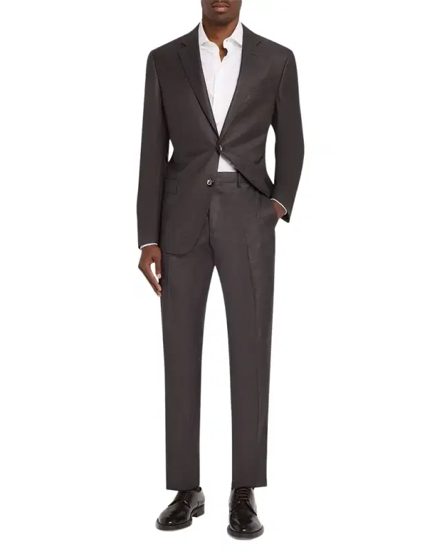 Giorgio Armani Men 's Soft Line Micro-Check Two-Piece Suit