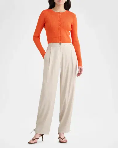 Toccin Zoe Cropped Fitted Cardigan | Thumbnail 2 Toccin Zoe Cropped Fitted Cardigan | Thumbnail 2