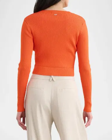 Toccin Zoe Cropped Fitted Cardigan | Thumbnail 3 Toccin Zoe Cropped Fitted Cardigan | Thumbnail 3