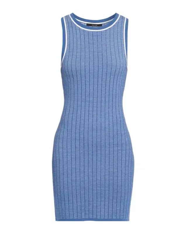 Toccin Patty Waffle Stitch Mini Dress