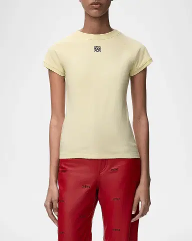 Loewe Small Fit Cap-Sleeve T-Shirt | Thumbnail 3
