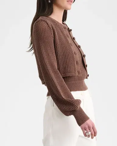 Toccin Tori Blouson-Sleeve Cardigan | Thumbnail 4 Toccin Tori Blouson-Sleeve Cardigan | Thumbnail 4