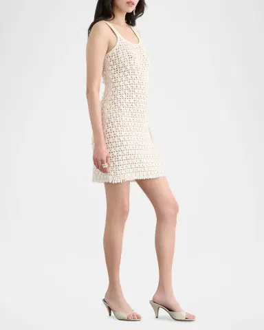 Toccin Lala Embellished Crochet Mini Dress | Thumbnail 4 Toccin Lala Embellished Crochet Mini Dress | Thumbnail 4