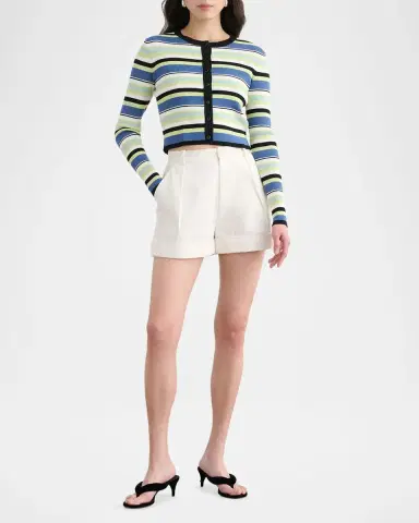 Toccin Zoe Cropped Fitted Cardigan | Thumbnail 2 Toccin Zoe Cropped Fitted Cardigan | Thumbnail 2