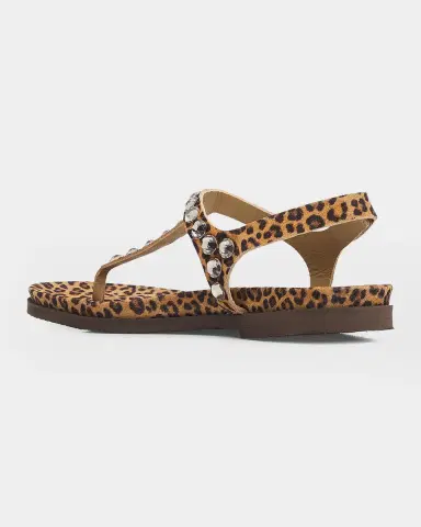 PEDRO GARCIA Judith Leopard-Print Studded Thong Sandals | Thumbnail 4 PEDRO GARCIA Judith Leopard-Print Studded Thong Sandals | Thumbnail 4