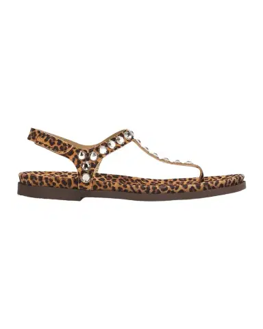 PEDRO GARCIA Judith Leopard-Print Studded Thong Sandals | Thumbnail 1 PEDRO GARCIA Judith Leopard-Print Studded Thong Sandals | Thumbnail 1
