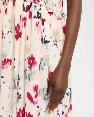 Ulla Johnson Clove Ruffled Floral Silk A-Line Midi Dress | Thumbnail 5 Ulla Johnson Clove Ruffled Floral Silk A-Line Midi Dress | Thumbnail 5