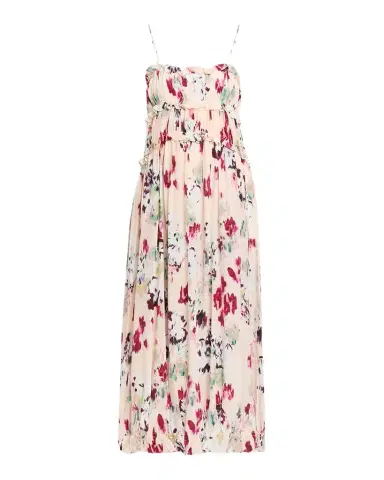 Ulla Johnson Clove Ruffled Floral Silk A-Line Midi Dress | Thumbnail 1 Ulla Johnson Clove Ruffled Floral Silk A-Line Midi Dress | Thumbnail 1