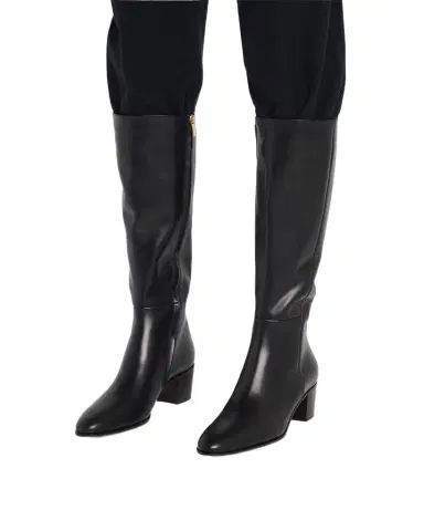 Gianvito Rossi 45mm Spencer Leather Knee-High Boots | Thumbnail 1 Gianvito Rossi 45mm Spencer Leather Knee-High Boots | Thumbnail 1