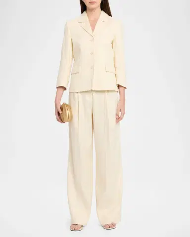 Dorothee Schumacher Casual Sophistication Linen-Cotton Single-Breasted Blazer | Thumbnail 2 Dorothee Schumacher Casual Sophistication Linen-Cotton Single-Breasted Blazer | Thumbnail 2
