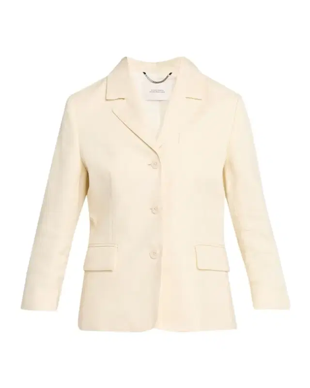 Dorothee Schumacher Casual Sophistication Linen-Cotton Single-Breasted Blazer