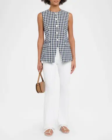 Veronica Beard Haina Cotton Gingham Shorts | Thumbnail 2 Veronica Beard Haina Cotton Gingham Shorts | Thumbnail 2