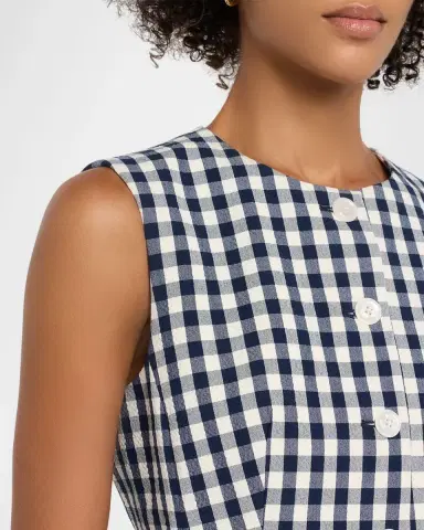 Veronica Beard Haina Cotton Gingham Shorts | Thumbnail 5 Veronica Beard Haina Cotton Gingham Shorts | Thumbnail 5