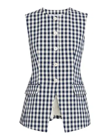 Veronica Beard Haina Cotton Gingham Shorts | Thumbnail 1 Veronica Beard Haina Cotton Gingham Shorts | Thumbnail 1
