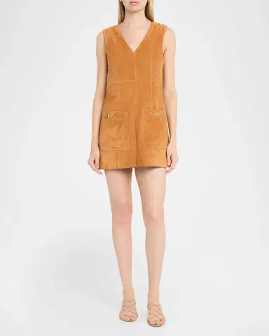 Ulla Johnson Sloane Suede Mini Dress | Thumbnail 2