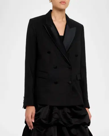 Dorothee Schumacher Casual Sophistication Linen-Cotton Tuxedo Blazer | Thumbnail 4 Dorothee Schumacher Casual Sophistication Linen-Cotton Tuxedo Blazer | Thumbnail 4