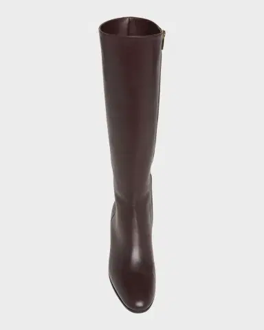 Gianvito Rossi Leather Block-Heel Knee Boots | Thumbnail 3