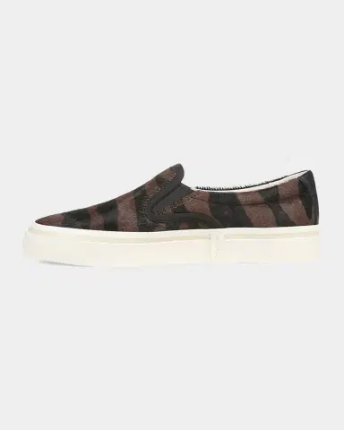 Vince Blair Striped Calf Hair Slip-On Sneakers | Thumbnail 5 Vince Blair Striped Calf Hair Slip-On Sneakers | Thumbnail 5