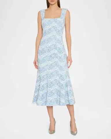 Milly Meg Butterfly Lace Midi Dress | Thumbnail 2 Milly Meg Butterfly Lace Midi Dress | Thumbnail 2