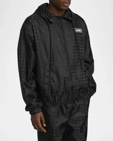 AMIRI Men's Nylon MA Quad Full-Zip Hoodie | Thumbnail 3