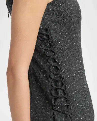 Alexander McQueen Sleeveless Laced Sheath Dress | Thumbnail 5 Alexander McQueen Sleeveless Laced Sheath Dress | Thumbnail 5
