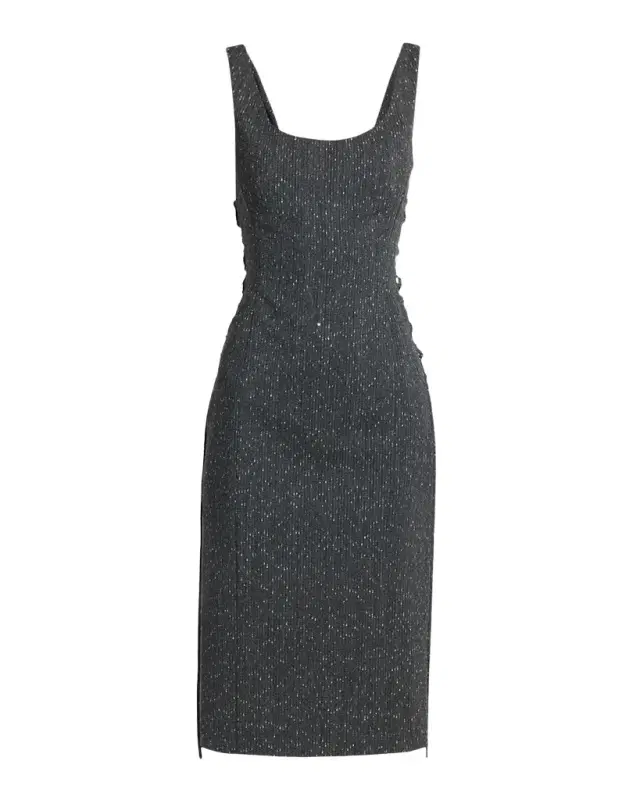 Sleeveless Laced Sheath Dress