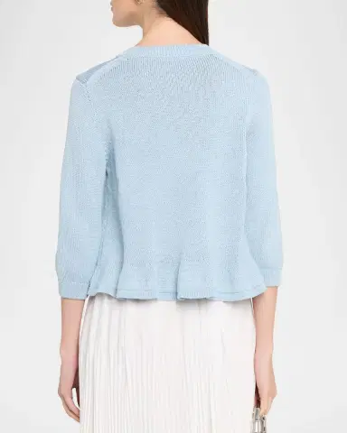Dorothee Schumacher Cotton Candy Cropped Cotton Cardigan | Thumbnail 3 Dorothee Schumacher Cotton Candy Cropped Cotton Cardigan | Thumbnail 3