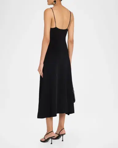 Theory Square-Neck Sleeveless Midi Dress | Thumbnail 3