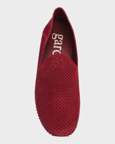 PEDRO GARCIA Cristiane Perforated Suede Loafers | Thumbnail 4