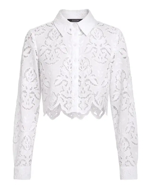 Toccin Jilly Embroidered Cropped Blouse