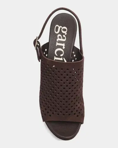 PEDRO GARCIA 75mm Alvara Perforated Suede Wedge Sandals | Thumbnail 4