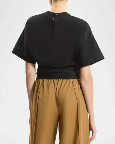 Theory Boxy Tie-Front Top | Thumbnail 3 Theory Boxy Tie-Front Top | Thumbnail 3