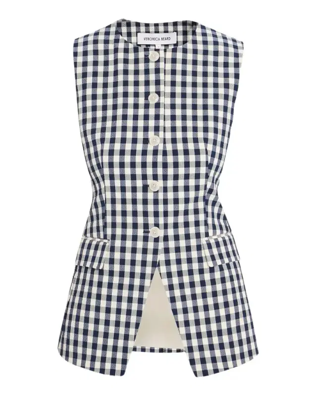 Lois Tailored Gingham Vest