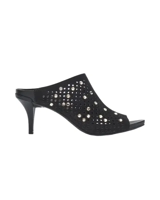Pedro Garcia 65mm Waldina Embellished Perforated Suede Sandals