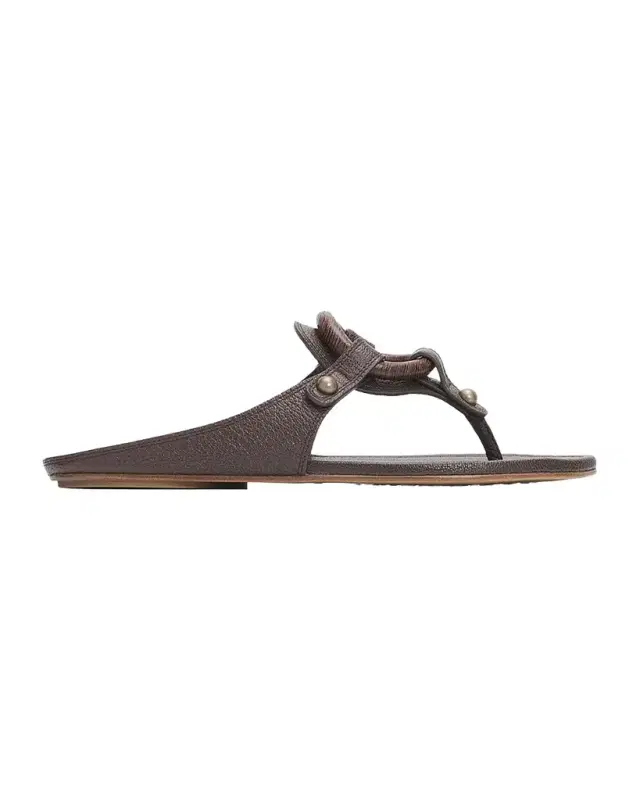 Pedro Garcia Pattie Leather Flat Thong Sandals