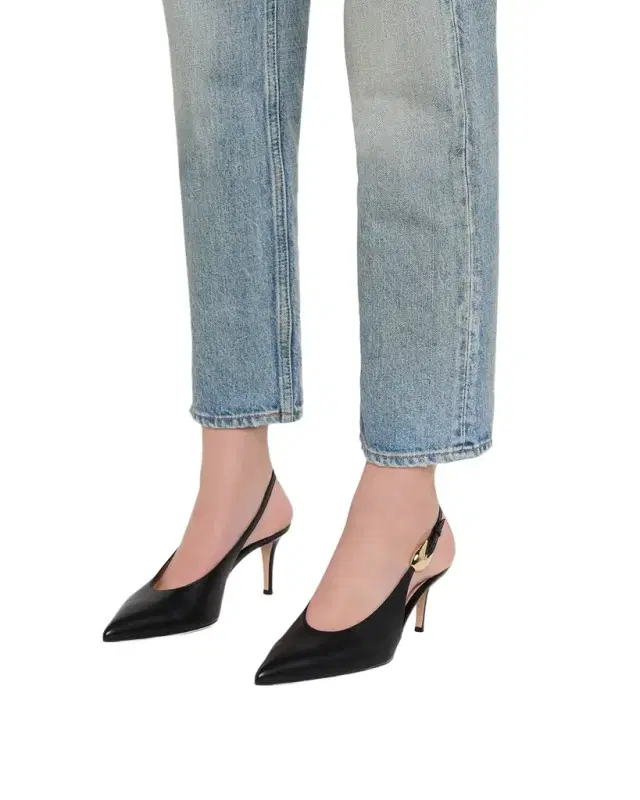 Gianvito Rossi 70mm Nappa Leather Slingback Pumps