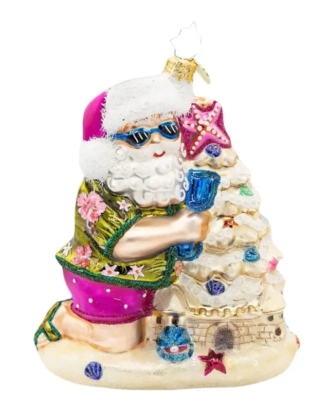 Christopher Radko Sandy Claus Castle Christmas Ornament