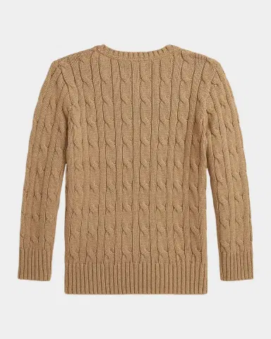 Ralph Lauren Boy's Combed Cotton Cable-Knit Crewneck Sweater Size 2-7 | Thumbnail 2