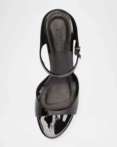 Schutz 75mm Lyra Patent Leather Sandals | Thumbnail 4 Schutz 75mm Lyra Patent Leather Sandals | Thumbnail 4