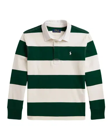 Ralph Lauren Boy's The Iconic Rugby Shirt, Size S- | Thumbnail 3