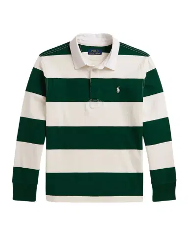 Ralph Lauren Boy's The Iconic Rugby Shirt, Size S- | Thumbnail 1