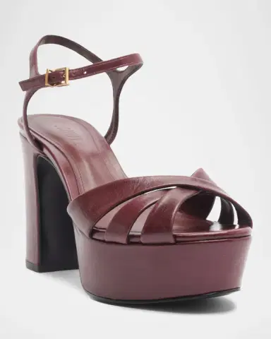 Schutz 100mm Keefa Leather Platform Sandals | Thumbnail 2 Schutz 100mm Keefa Leather Platform Sandals | Thumbnail 2