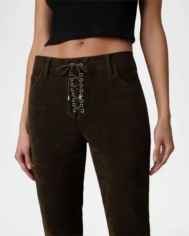Joe's Jeans x WeWoreWhat The Vegan Suede Bootcut Jeans | Thumbnail 5