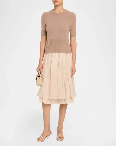 Vince Wool & Cashmere Short-Sleeve Sweater | Thumbnail 2 Vince Wool & Cashmere Short-Sleeve Sweater | Thumbnail 2