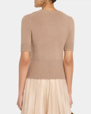 Vince Wool & Cashmere Short-Sleeve Sweater | Thumbnail 3 Vince Wool & Cashmere Short-Sleeve Sweater | Thumbnail 3