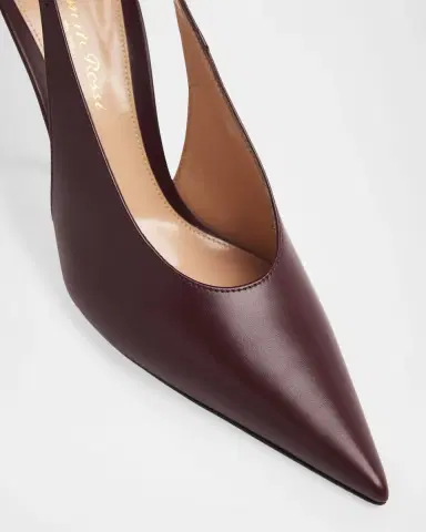 Gianvito Rossi 95mm Sofia Leather Slingback Pumps | Thumbnail 4